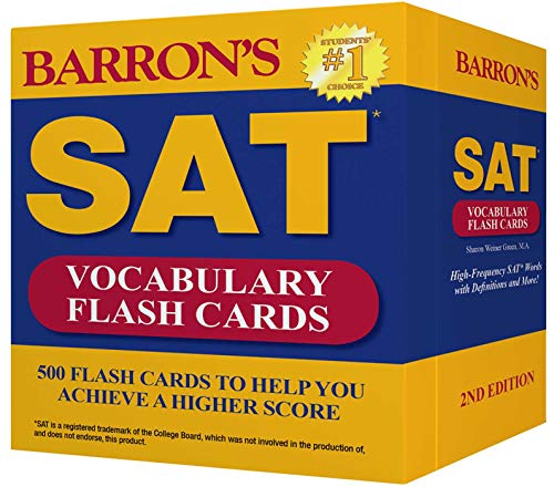 Barron's SAT Vocabulary Flash Cards: 500 Flash Cards to Help You Achieve a Higher Score