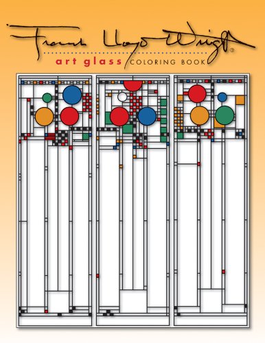 Frank Lloyd Wright Art Glass Coloring Book