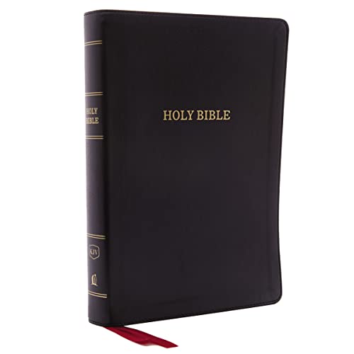 KJV Holy Bible: Giant Print with 53,000 Cross References, Deluxe Black Leathersoft, Red Letter, Comfort Print: King James Version