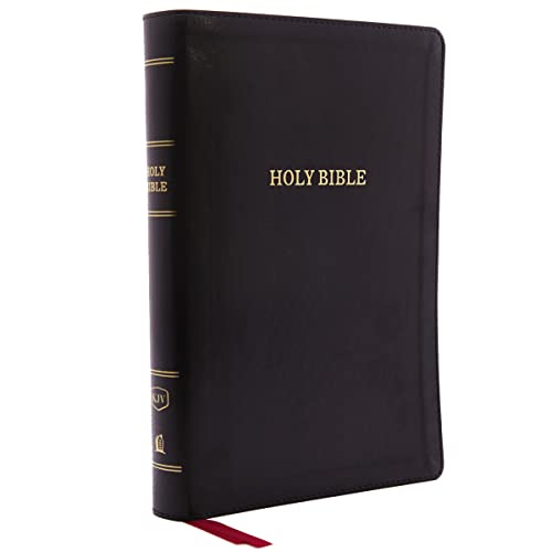 KJV Holy Bible: Giant Print with 53,000 Cross References, Deluxe Black Leathersoft, Red Letter, Comfort Print (Thumb Indexed): King James Version