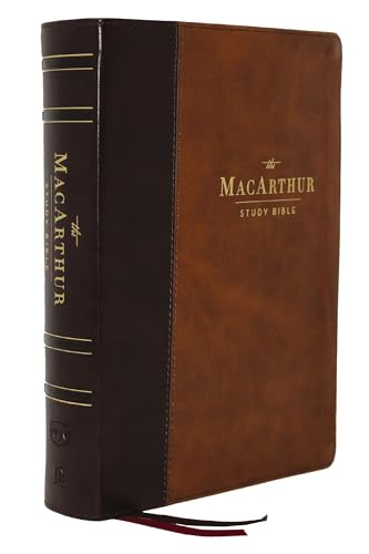 NKJV, MacArthur Study Bible, 2nd Edition, Leathersoft, Brown, Thumb Indexed, Comfort Print: Unleashing God's Truth One Verse at a Time