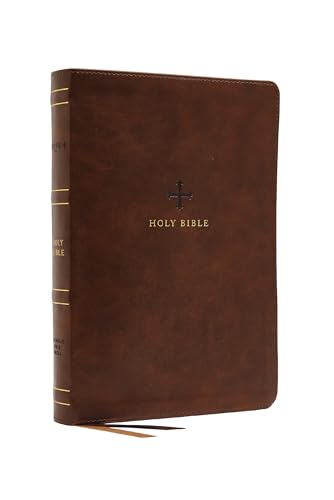 NRSV, Catholic Bible, Standard Personal Size, Leathersoft, Brown, Comfort Print: Holy Bible