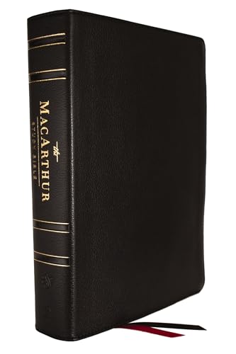 ESV, MacArthur Study Bible, 2nd Edition, Genuine leather, Black: Unleashing God's Truth One Verse at a Time