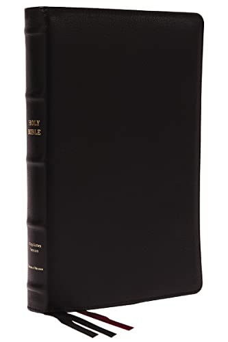 KJV Holy Bible: Large Print Thinline, Black Goatskin Leather, Premier Collection, Red Letter, Comfort Print (Thumb Indexed): King James Version