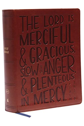 KJV, Journal Reference Edition Bible, Verse Art Cover Collection, Leathersoft, Brown, Red Letter, Comfort Print: Let Scripture Explain Scripture. Reflect on What You Learn.