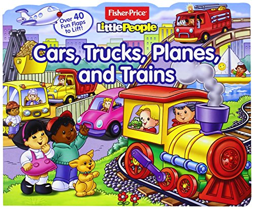 Fisher-Price Little People Lift-the-Flap Cars, Trucks, Planes and Trains
