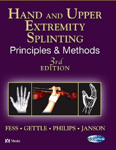 Cover of Hand and Upper Extremity Splinting: Principles and Methods by Robin Janson, hardcover Book