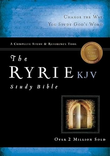 The Ryrie KJV Study Bible Bonded Leather Black Red Letter (King James Version)