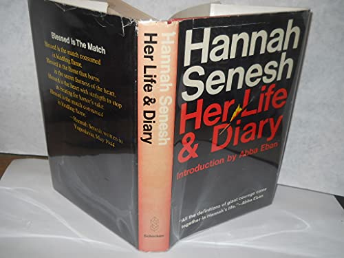 Cover of Hannah Senesh, Her Life and Diary. by senesh, hannah, hardcover Book