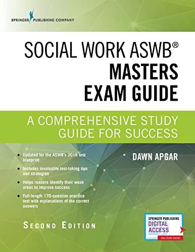 Social Work ASWB Masters Exam Guide, Second Edition: A Comprehensive Study Guide for Success - Book and Free App – Updated ASWB Study Guide Book with a Full ASWB Practice Test