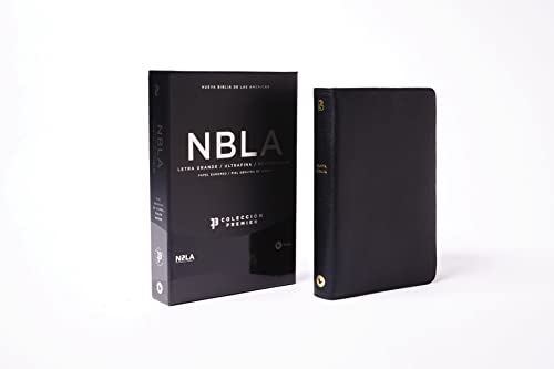 NBLA, Santa Biblia, Ultrafina, Colección Premier, Letra grande, Piel de cabra, Negro (Spanish Edition)