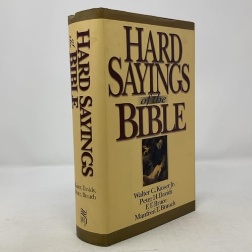 Cover of Hard Sayings of the Bible (The Hard Sayings Series) by Brauch, Manfred, paperback Book