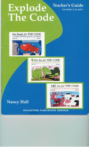 Cover of Explode The Code : Teachers Guide for Books, A,B,C by Nancy Hall, paperback Book