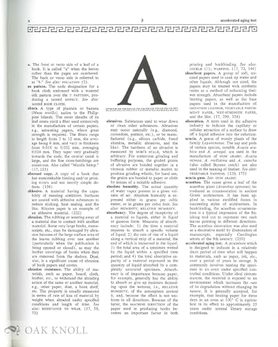 Bookbinding and the Conservation of Books: A Dictionary of Descriptive Terminology