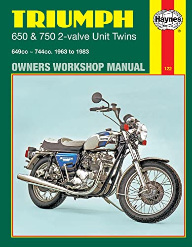 Triumph 650 & 750 2-valve Unit Twins (63 - 83) Haynes Repair Manual