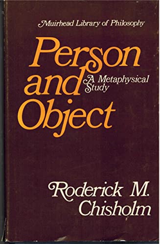 Person and Object: A Metaphysical Study