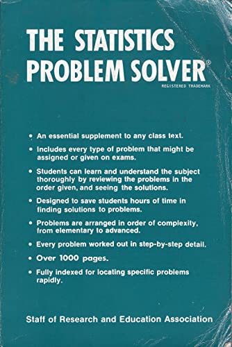 Statistics Problem Solver (Problem Solvers Solution Guides)