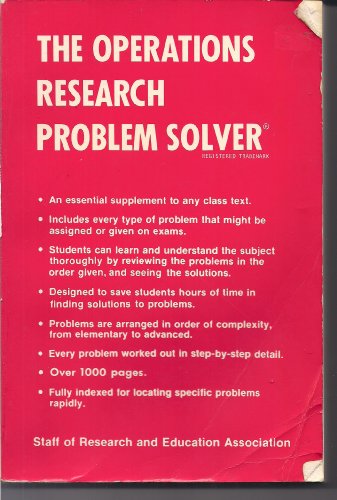 Operations Research Problem Solver (Problem Solvers Solution Guides)
