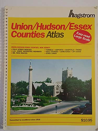 Hagstrom Union, Hudson, Essex Counties Atlas, 1992/Large Scale Edition (HAGSTROM ATLAS UNION/HUDSON/ESSEX COUNTIES STREET ATLAS & METROPOLITAN NEW YORK ROAD ATLAS)