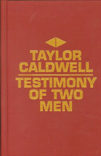 Cover of Testimony of Two Men by Caldwell, Taylor, hardcover Book