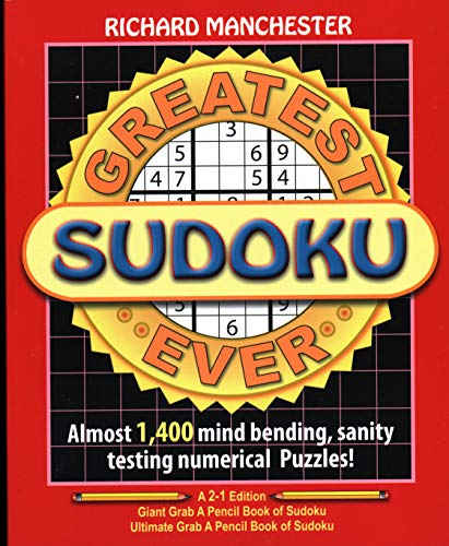 Cover of Greatest Sudoku Ever by Manchester, Richard, Paperback Book