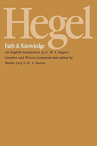 Hegel: Faith and Knowledge