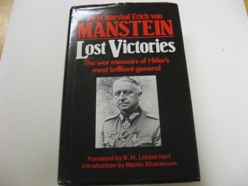 Cover of Lost Victories: The War Memoirs of Hitler's Most Brilliant General by Erich Von Manstein, hardcover Book