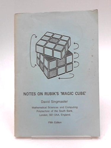 Notes on Rubik's 'Magic Cube