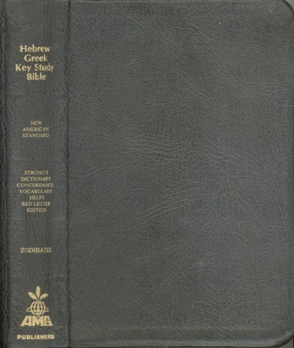 The Hebrew-Greek Key Study Bible/Nasb Genuine Black Leather Plain