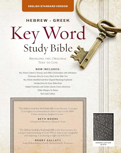 The Hebrew-Greek Key Word Study Bible: ESV Edition, Black Bonded Leather (Key Word Study Bibles)