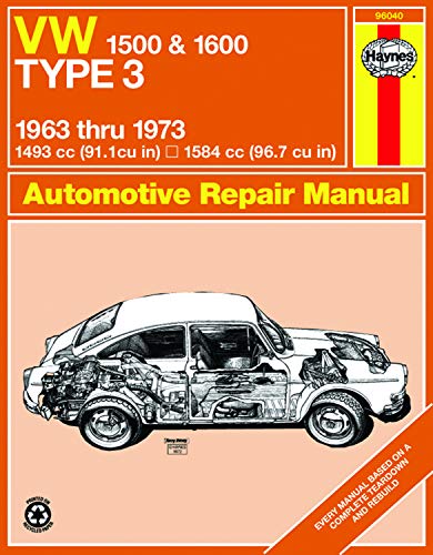 VW 1500 & 1600 Type 3 models 1493cc & 1584cc (63-73) Haynes Repair Manual (Haynes Repair Manuals)