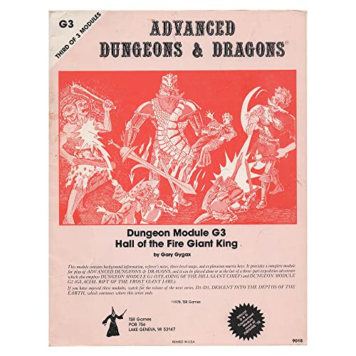 Hall of the Fire Giant King (Advanced Dungeons & Dragons Module G3)