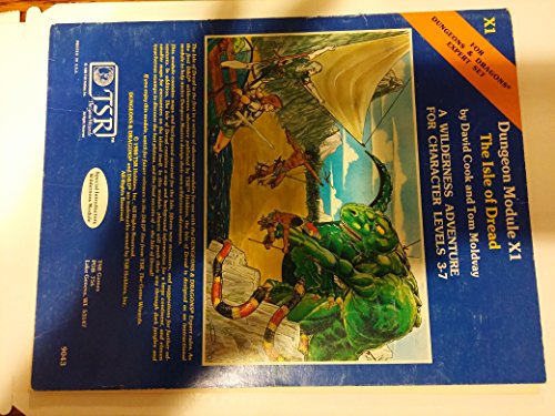 The Isle of Dread (D&D Fantasy Roleplaying, Expert Set, Module X1, Book+Map(s)