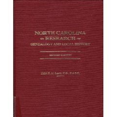 North Carolina Research: Genealogy and Local History