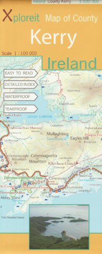 Xploreit Map of County Kerry (Ireland) 1:100K
