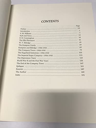 Sugar Land Texas and the Imperial Sugar Company