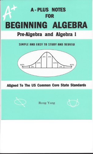 A-Plus Notes for Beginning Algebra: Pre-Algebra and Algebra 1