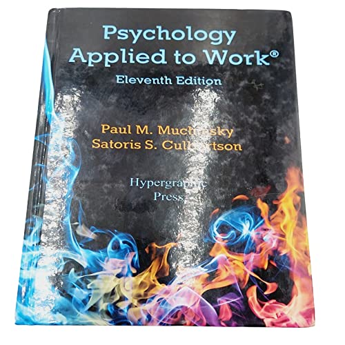 Psychology Applied to Work 11th Edition - by Muchinsky & Culbertson - Hardcover