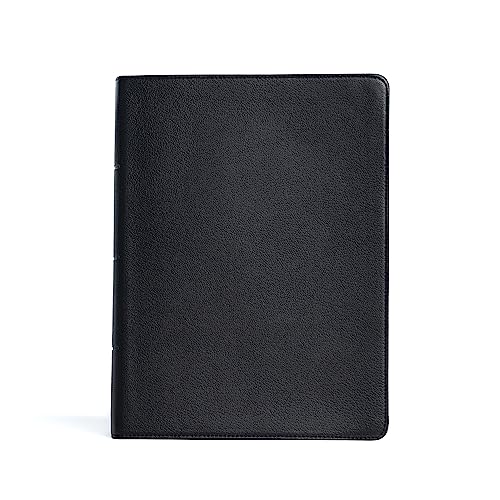 CSB Life Counsel Bible, Black Genuine Leather, Black Letter, Articles, Word Studies, Quotes, Cross-References, Easy-to-Read Bible Serif Type