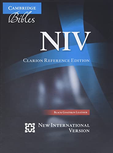 NIV Clarion Reference Bible, Black Edge-lined Goatskin Leather, NI486:XE