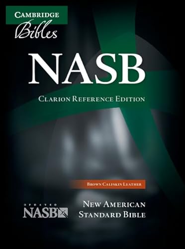 NASB Clarion Reference Bible, Brown Calfskin Leather, NS485:X