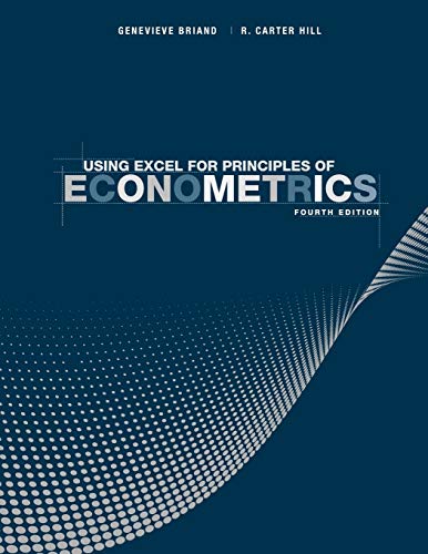 Using Excel for Principles of Econometrics