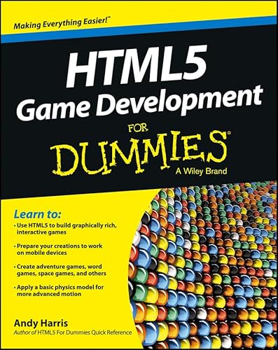 Cover of HTML5 Game Development For Dummies by Harris, Andy, paperback Book