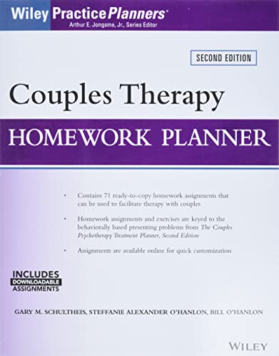 Couples Therapy Homework Planner (Wiley Practice Planners)