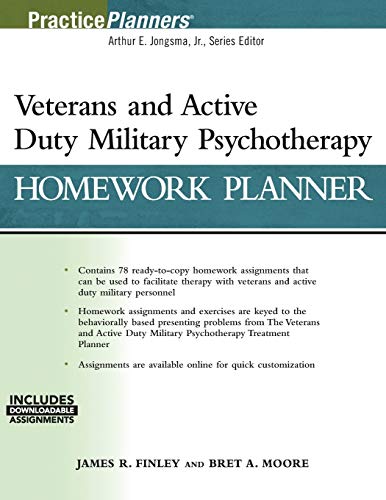 Veterans and Active Duty Military Psychotherapy Homework Planner, (with Download) (PracticePlanners)