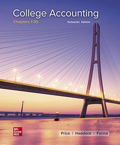 College Accounting Chapters 1-30