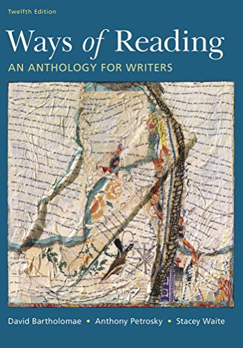 Ways of Reading: An Anthology for Writers