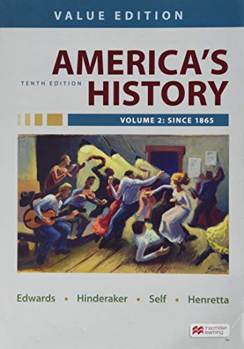 America's History, Value Edition, Volume 2: Value Edition