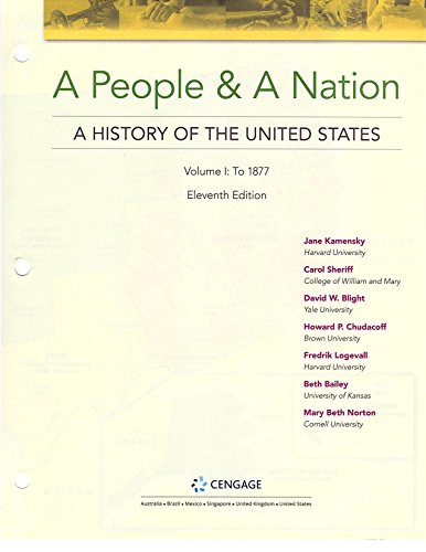 A People and a Nation: To 1877