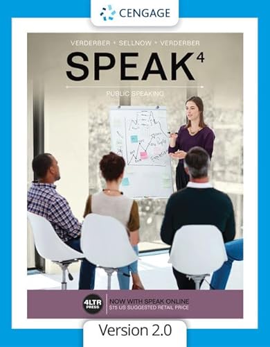 Cover of SPEAK by Verderber, Kathleen, paperback Book